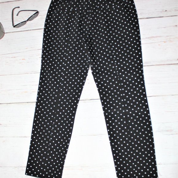 Elle Polka Dot Skinny Ankle Pants - Picture 9 of 13
